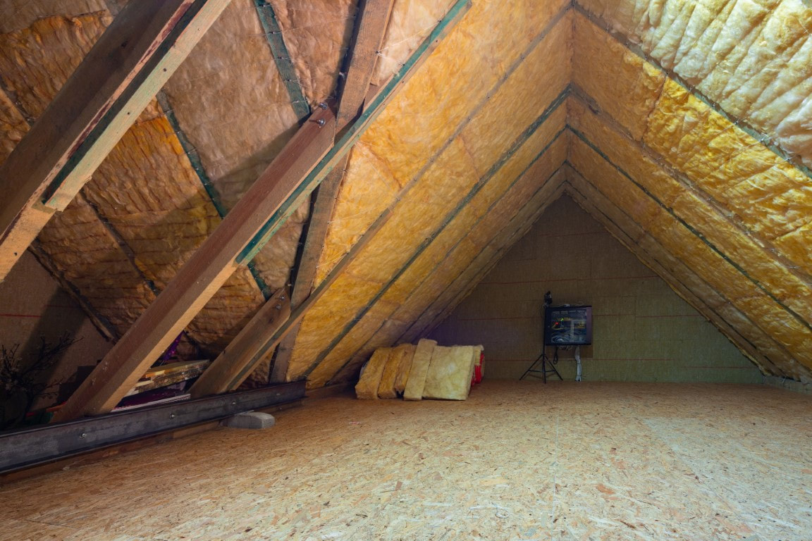 An Image of an Attic Insulation